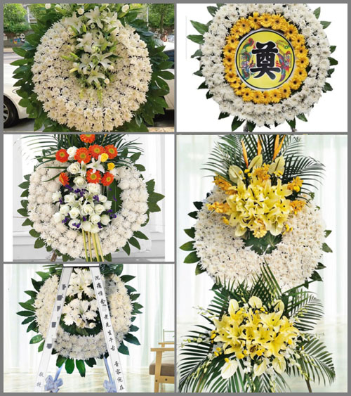 安徽安庆市潜山县余井镇黄岭村花圈速递
